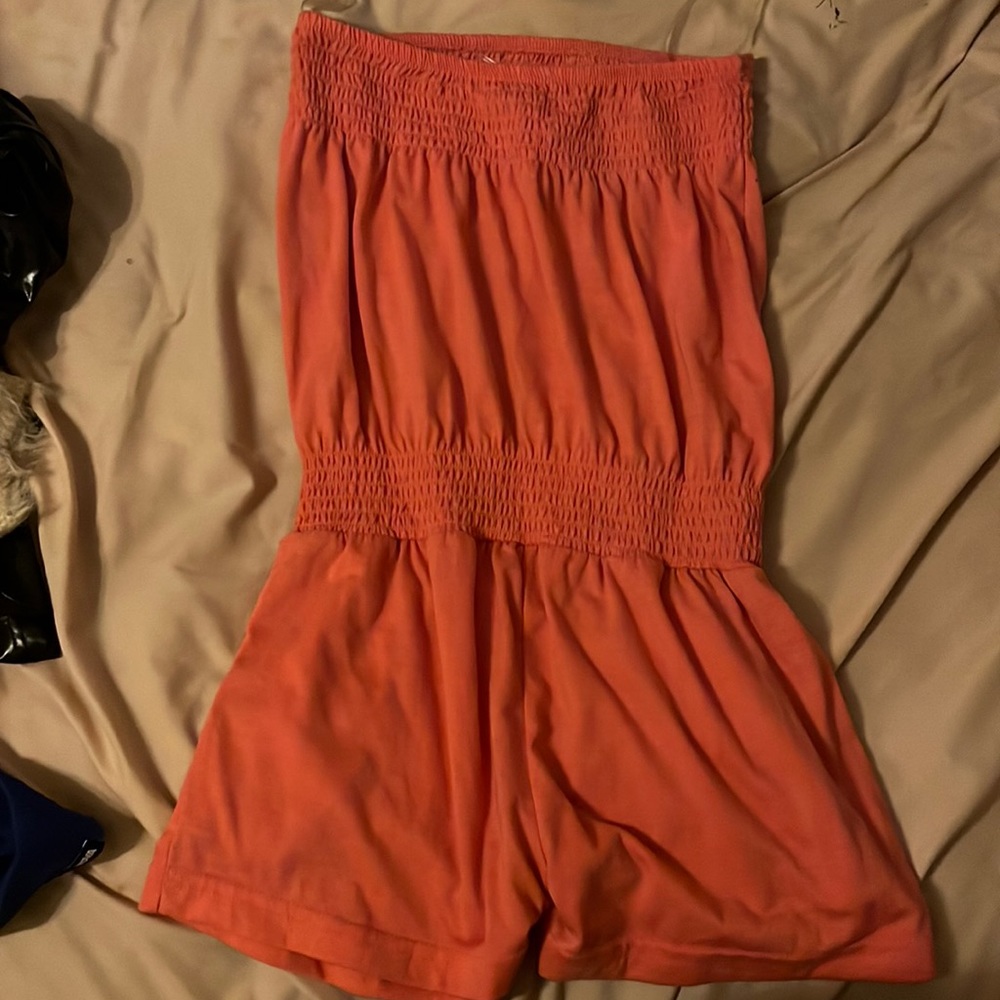 Short pink romper